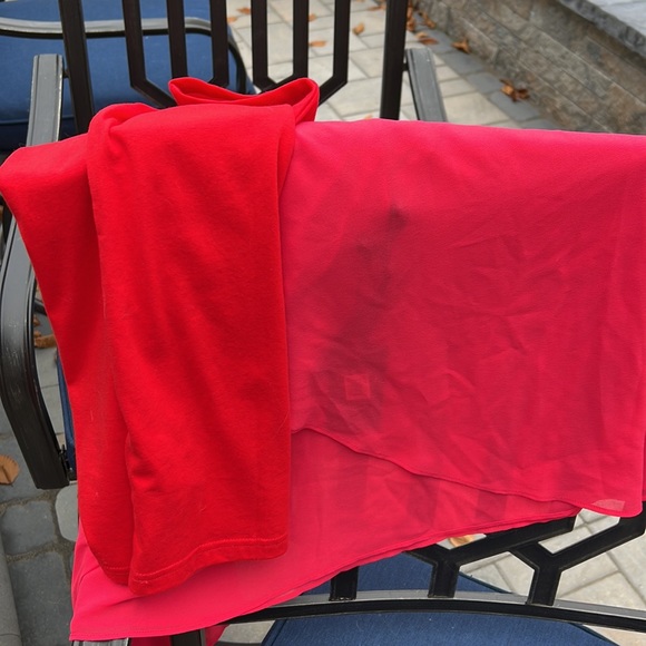 Vince Camuto Hot pink chiffon cape cocktail dress - Picture 12 of 13